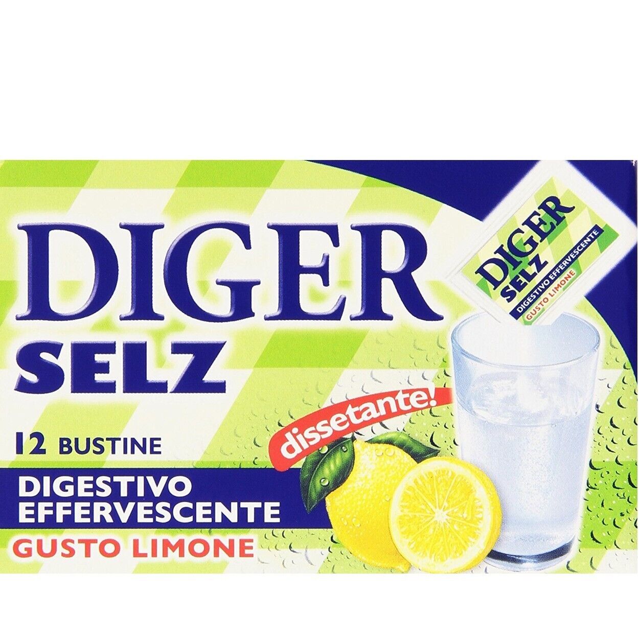 72 Bustine Diger Selz Digestivo Effervescente Gusto Limone 3,5g