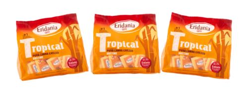 3X Eridania 1899 Tropical Bustine Monodose di Zucchero di Pura Canna Grezzo 500g