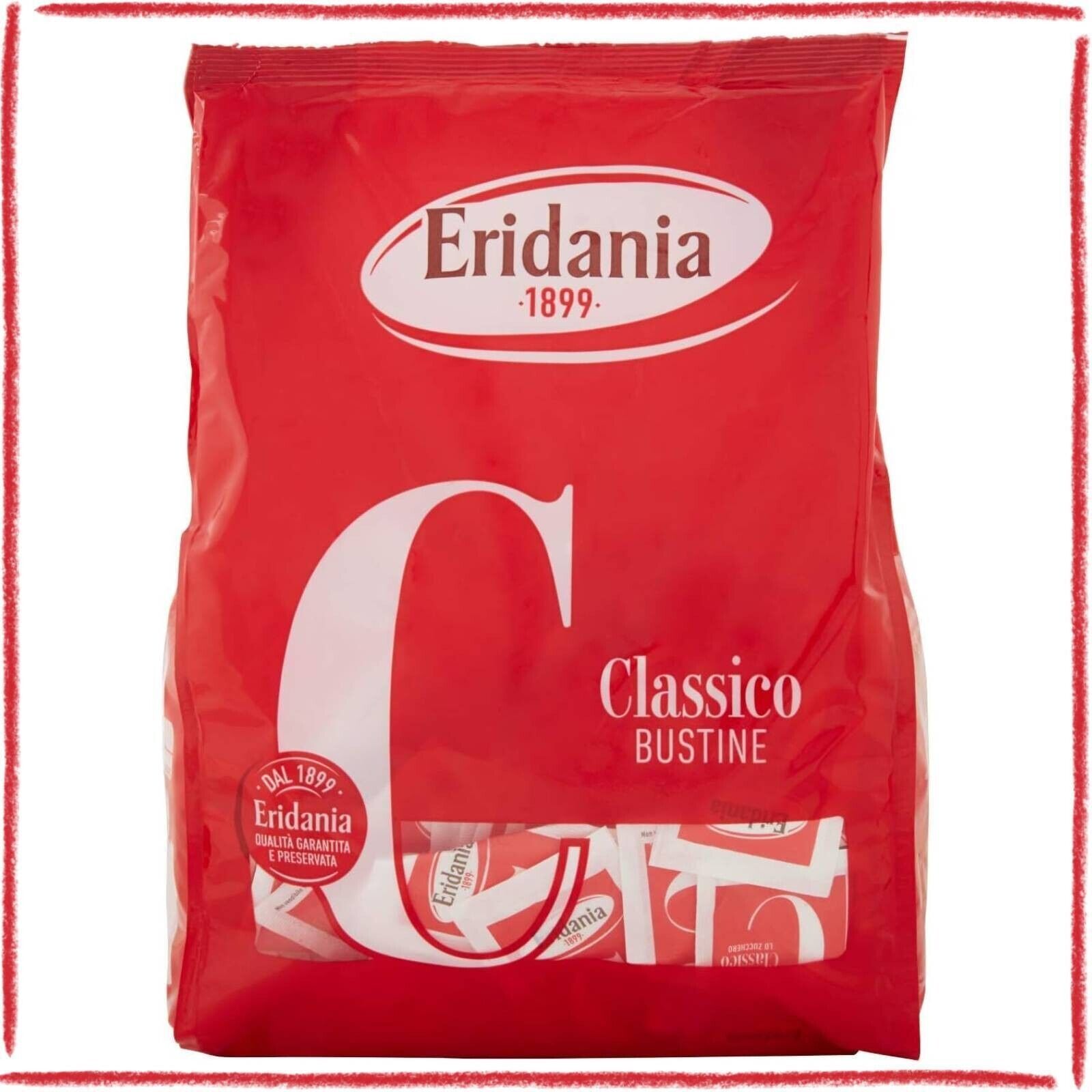 Zucchero Eridania Classico Bustine Monodose Cristalli Puri Confezione da 1kg