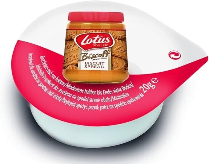 Lotus Biscoff Crema Spalmabile ai Biscotti Caramellati. 120 MONOPORZIONI