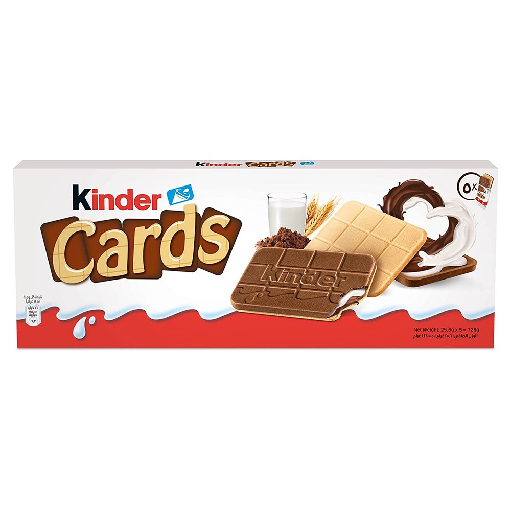 Kinder Cards - Biscotto Ripieno al Latte e Cacao T5