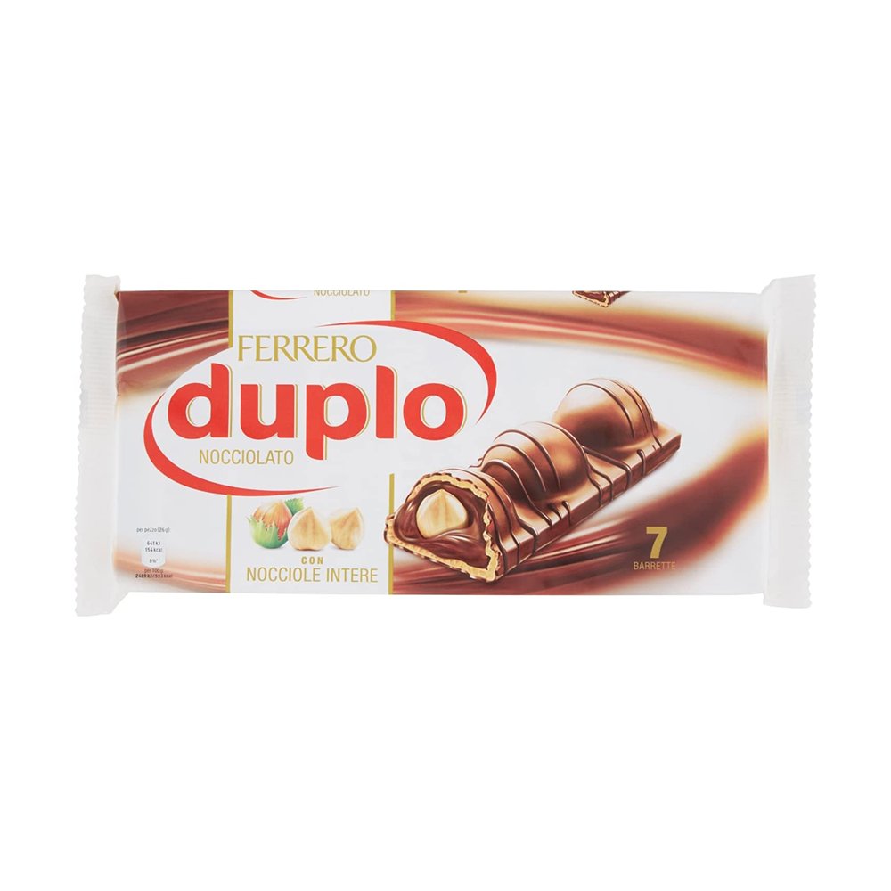 Ferrero Duplo Nocciolato Leggero,3 astucci 7 Pezzi, 182g