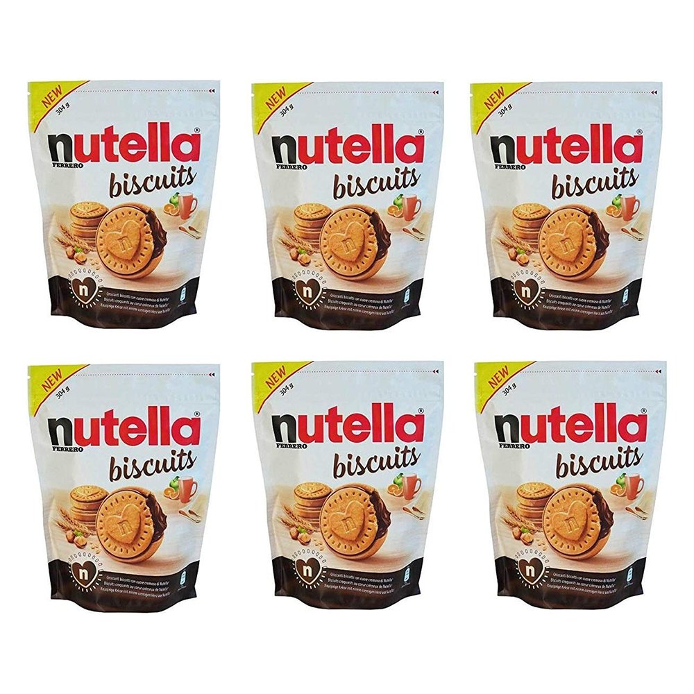 Confezioni NUTELLA BISCUITS, biscotti croccanti NUTELLA FERRERO da 304gr