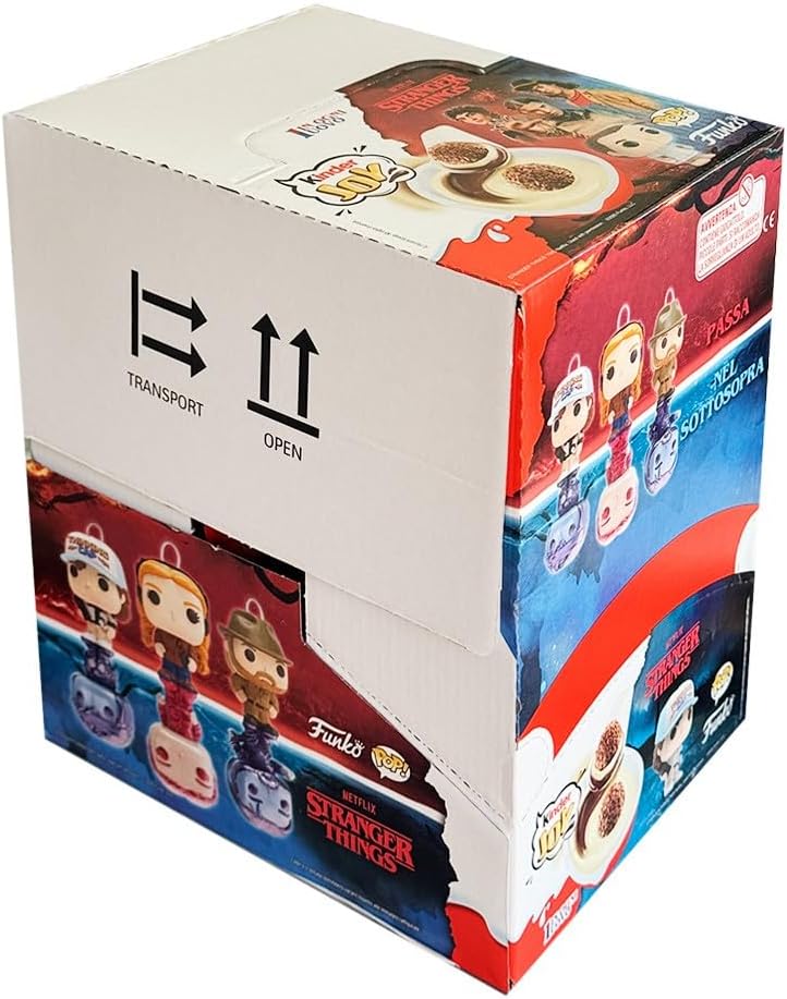 Confezione per Kinder Joy Stranger Things, Confezione Espositore da 72 Uova con Sorpresa, Edizione Speciale Netflix, 60 gr
