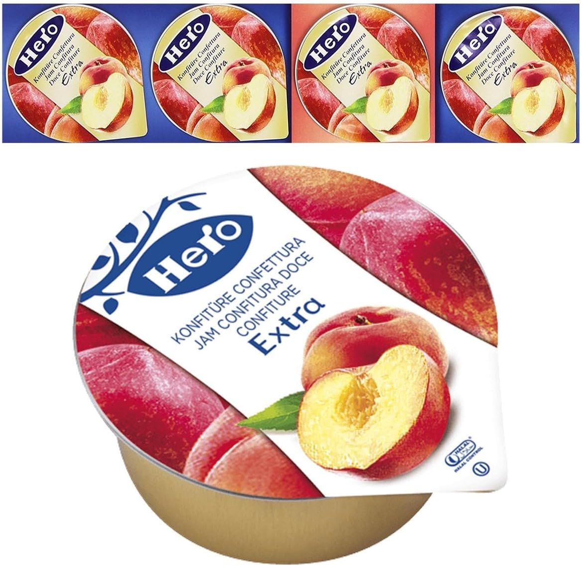 KIT B&B, Grissin Le Fresche Biscottate, Kit 48 Monoporzioni con 40 Marmellate Hero Extra Assortite, per Hotel e B&B