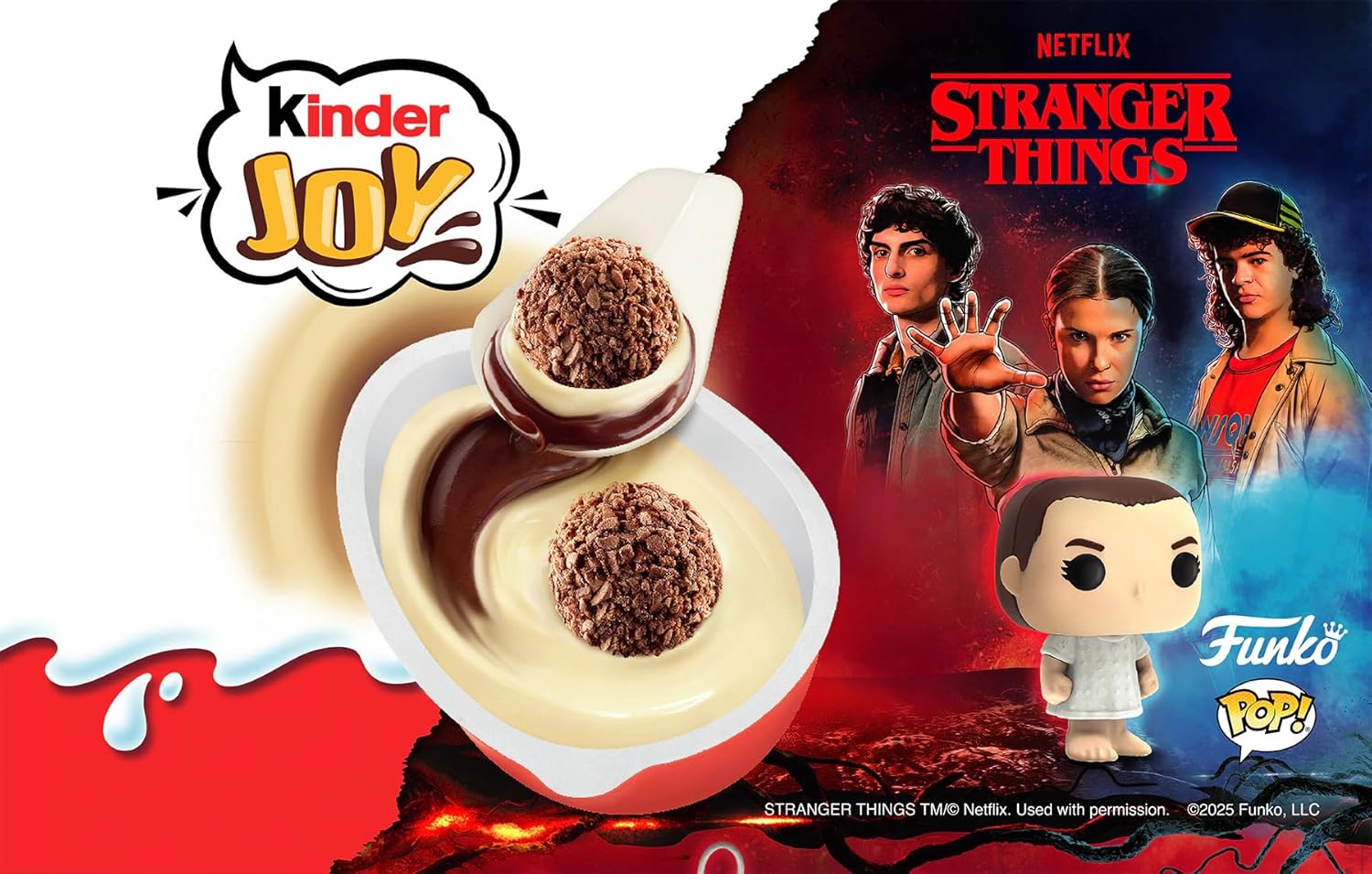 Confezione per Kinder Joy Stranger Things, Confezione Espositore da 72 Uova con Sorpresa, Edizione Speciale Netflix, 60 gr