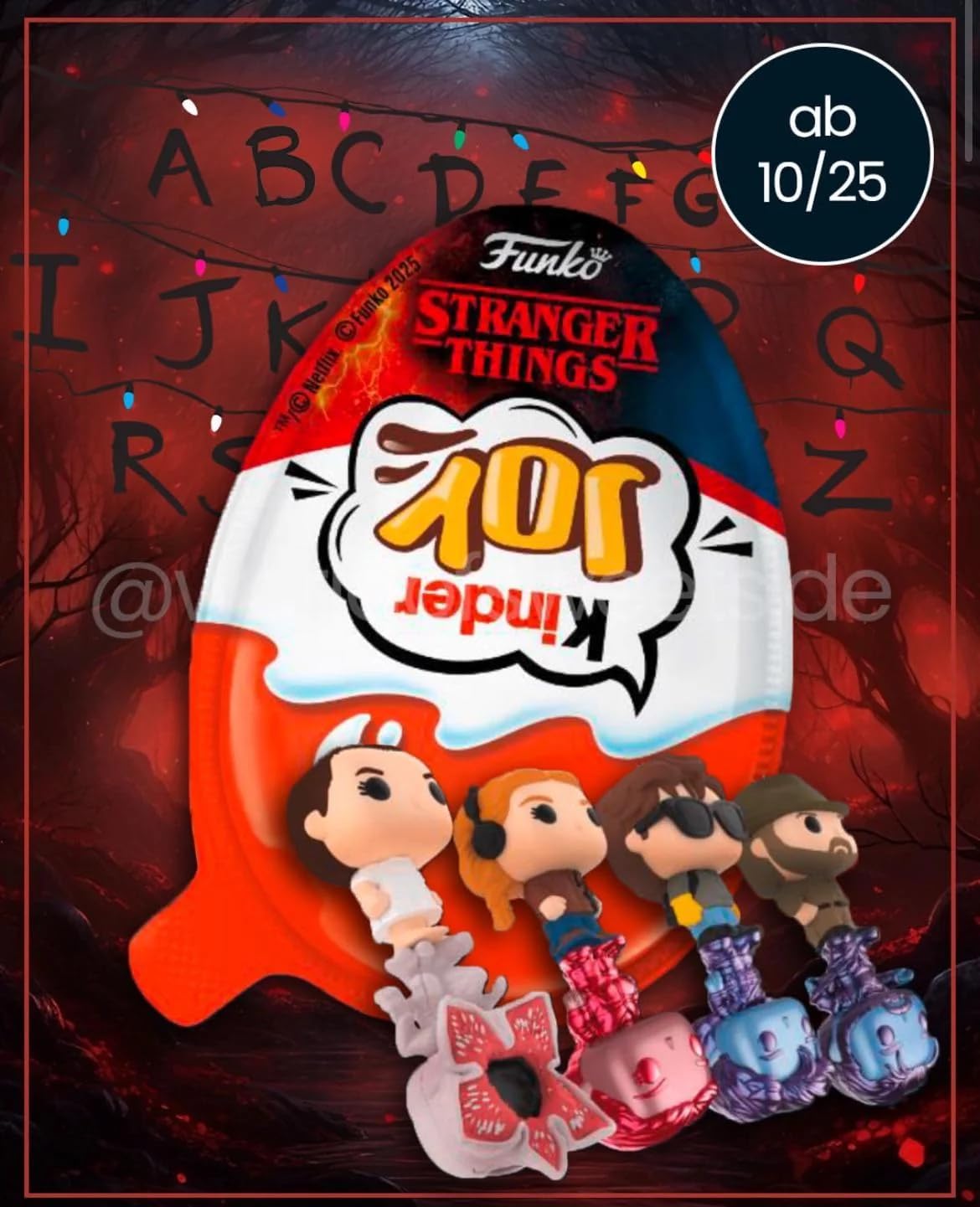 Confezione per Kinder Joy Stranger Things, Confezione Espositore da 72 Uova con Sorpresa, Edizione Speciale Netflix, 60 gr