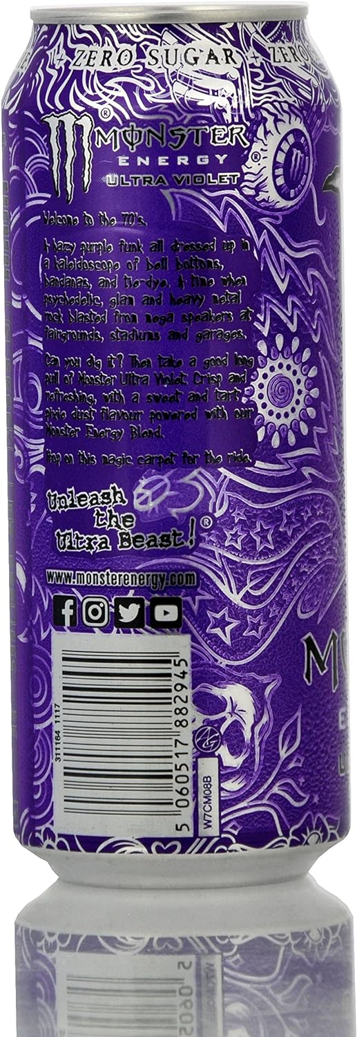 MONSTER ENERGY ULTRA VIOLET, BOX 12 PEZZI