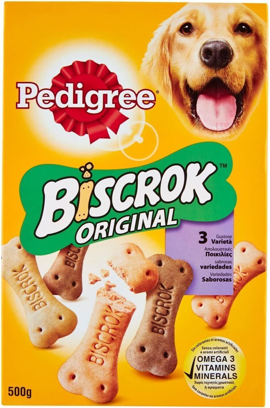 Biscrok Pedigree Snack Crocchette Biscotti per Cani Multi MIx 2 Confezioni 500g
