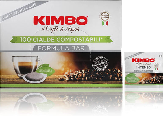 100 CIALDE CAFFE KIMBO MISCELA INTENSO FORMULA BAR 44 MM